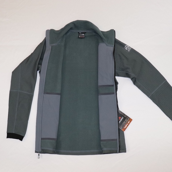 XS. Summit Series Fleece Full Zip, Grey NEW - Picture 5 of 7